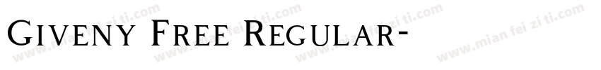 Giveny Free Regular字体转换